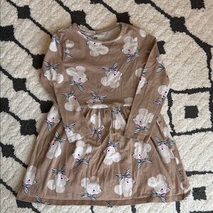 H&M Brown Kids Dress with Mouse Print